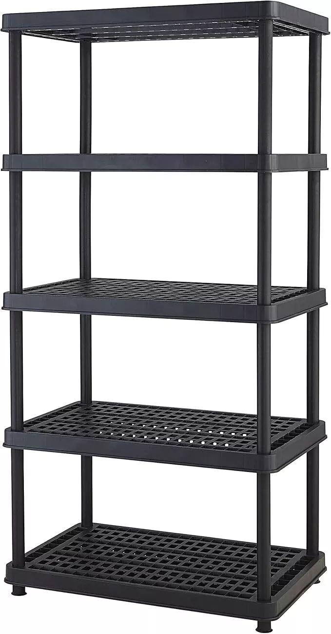 Keter Heavy Duty Storage Unit with 5 Shelves (36"x 24") - Black