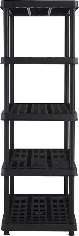 Keter Heavy Duty Storage Unit with 5 Shelves (36"x 24") - Black