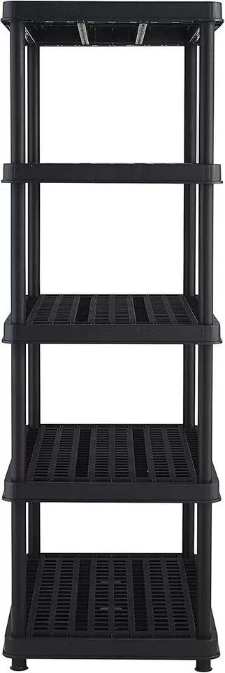 Keter Heavy Duty Storage Unit with 5 Shelves (36"x 24") - Black
