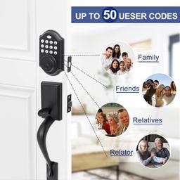 Kiayaci Double Door Handle Lock Set