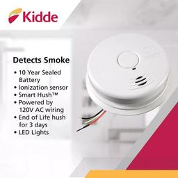 Kidde 21032064 Hardwired Smoke Detector - White