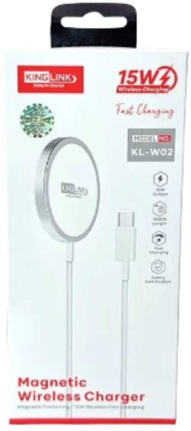 Refurbished Kinglink KLW02 15W Magnetic Wireless Charger Pad (1M) - Reebelo US