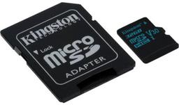 Kingston Canvas Go! microSD card with SD Adapter - 32GB - Black