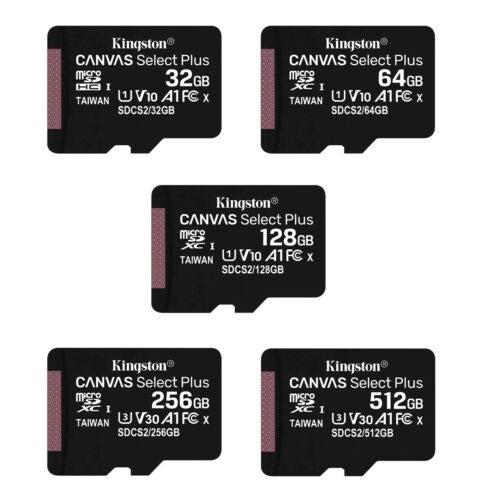 Kingston  Canvas Select Plus microSD Memory Card - 64GB - Black - Excellent