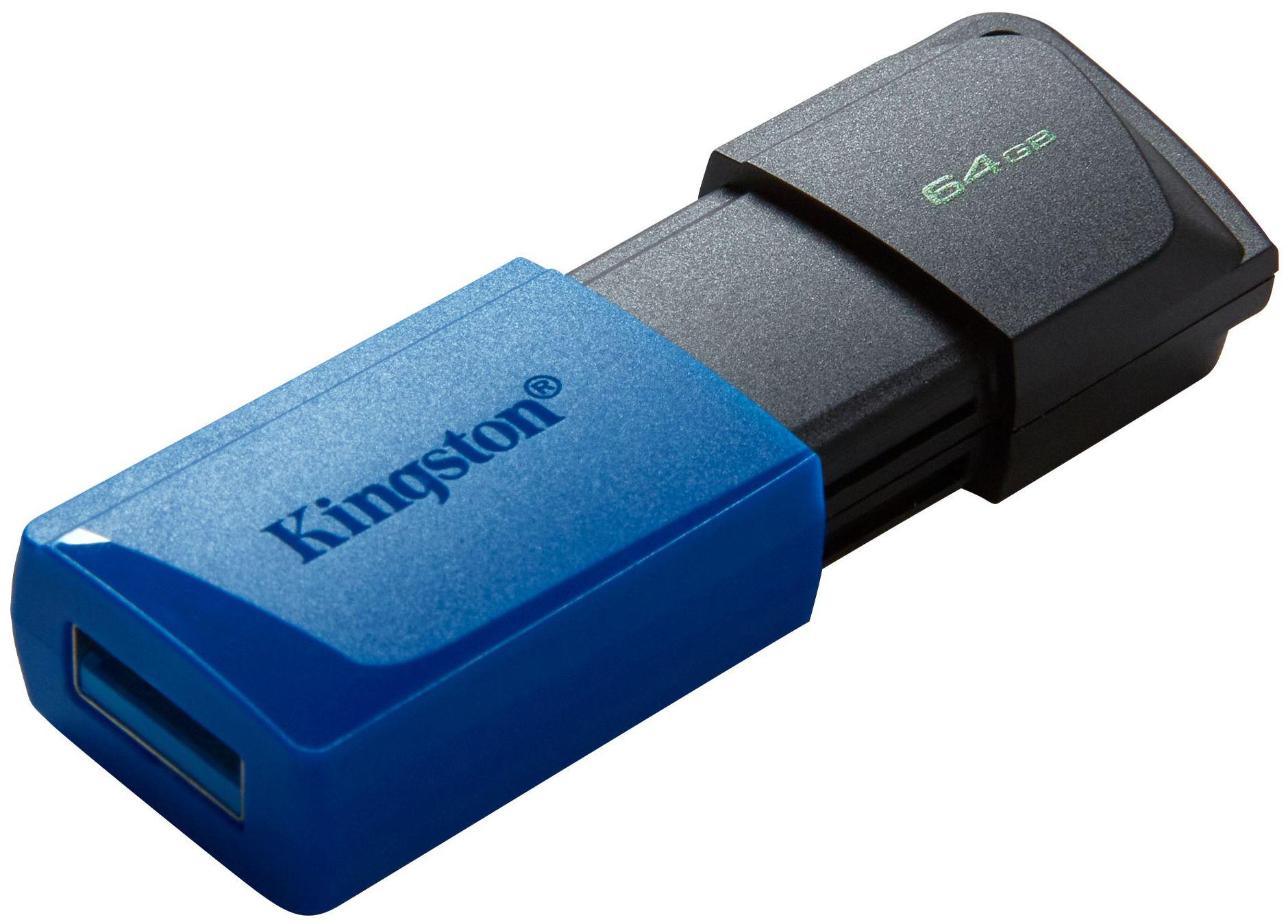 Kingston Data Traveler Exodia M USB Flash Drive 64GB - 64GB - Blue