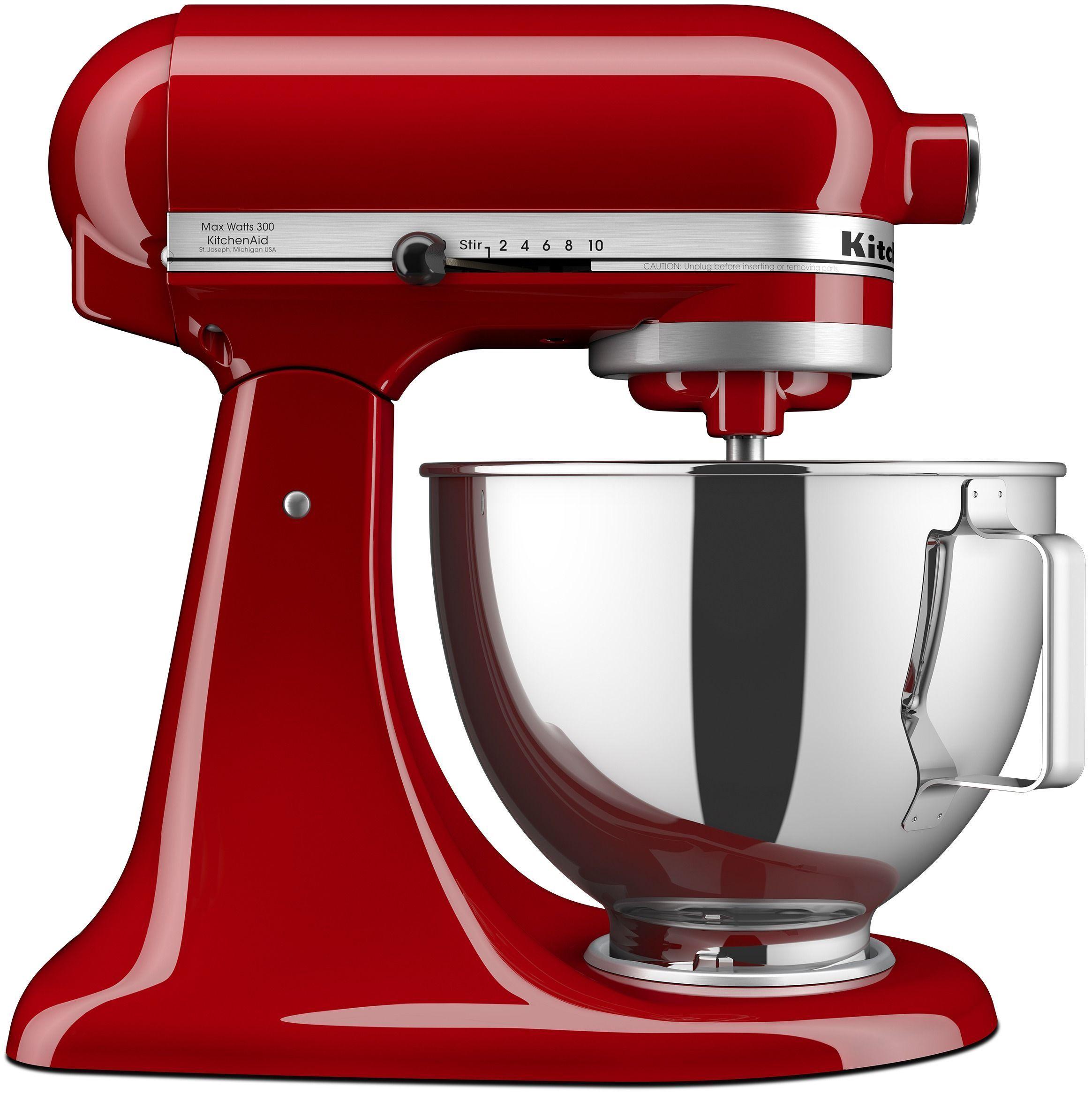 KitchenAid  Deluxe 4.5 Quart Tilt Head Stand Mixer - Empire Red - Excellent