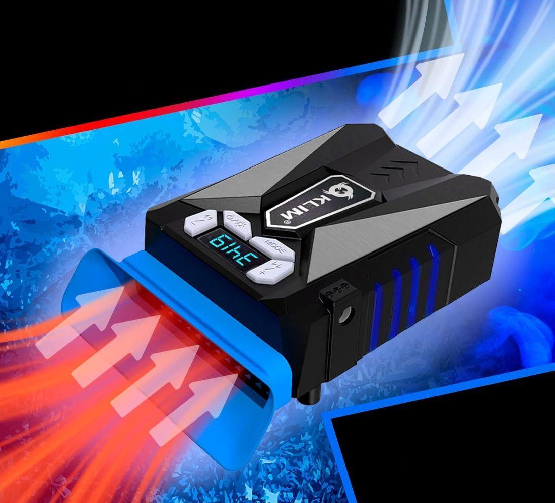 KLIM Cool Laptop Cooler Fan - Blue