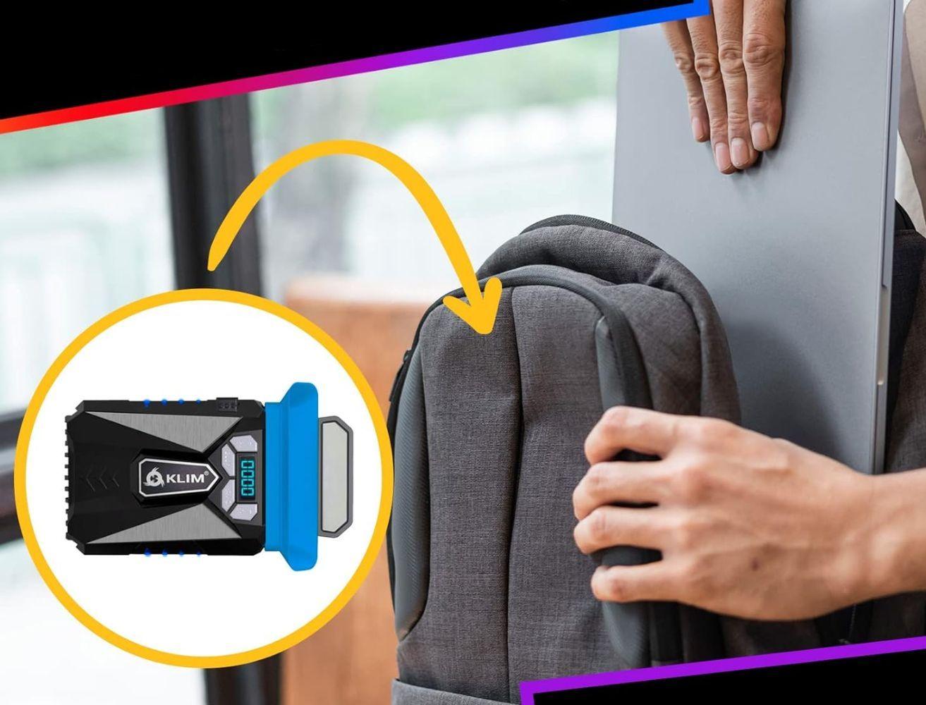 KLIM Cool Laptop Cooler Fan - Blue