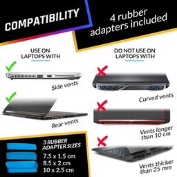 KLIM Cool Laptop Cooler Fan - Blue