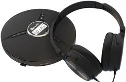 KLIM Discman Portable CD Player with Headphones - Black