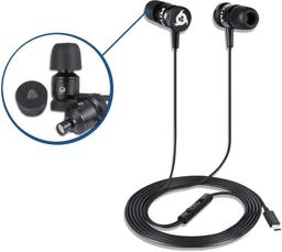 KLIM Fusion C USB-C Earbuds with Microphone - Black