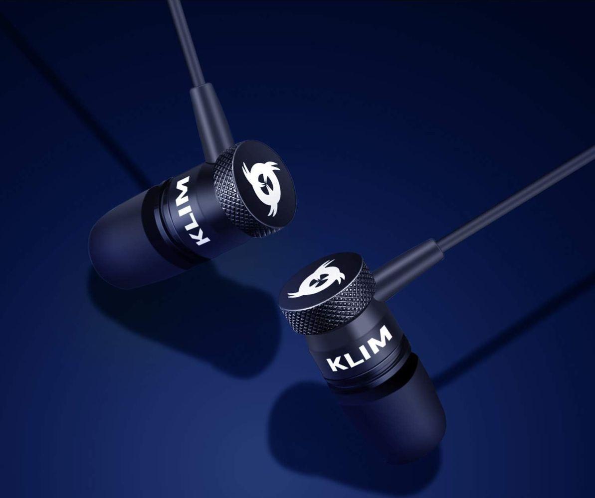 KLIM Fusion C USB-C Earbuds with Microphone - Black