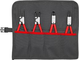 Knipex 00 19 56 4-Piece Circlip Pliers Set - Black/Red