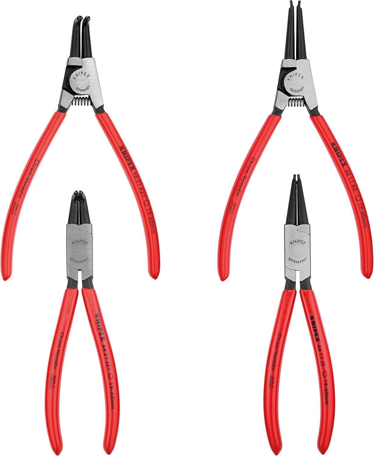 Refurbished Knipex 00 19 56 4-Piece Circlip Pliers Set - Reebelo US