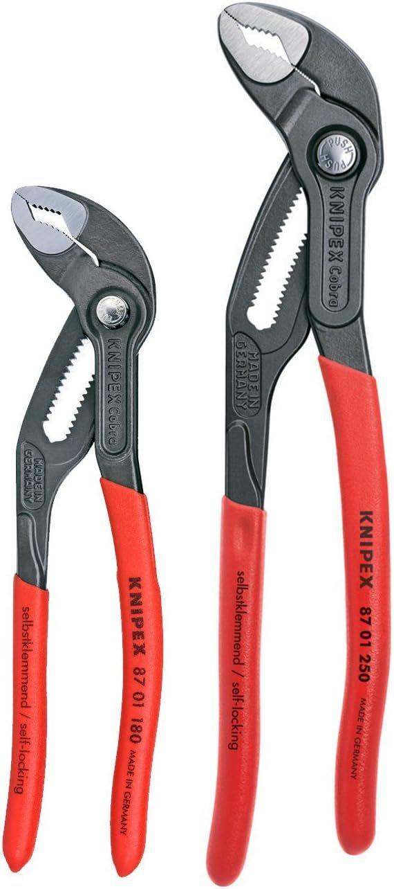 Knipex 00 31 20 V01 US 2Pcs Cobra Water Pump Pliers Set