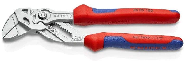 Knipex 86 05 180 7 1/4" Pliers Wrench - Silver/Red