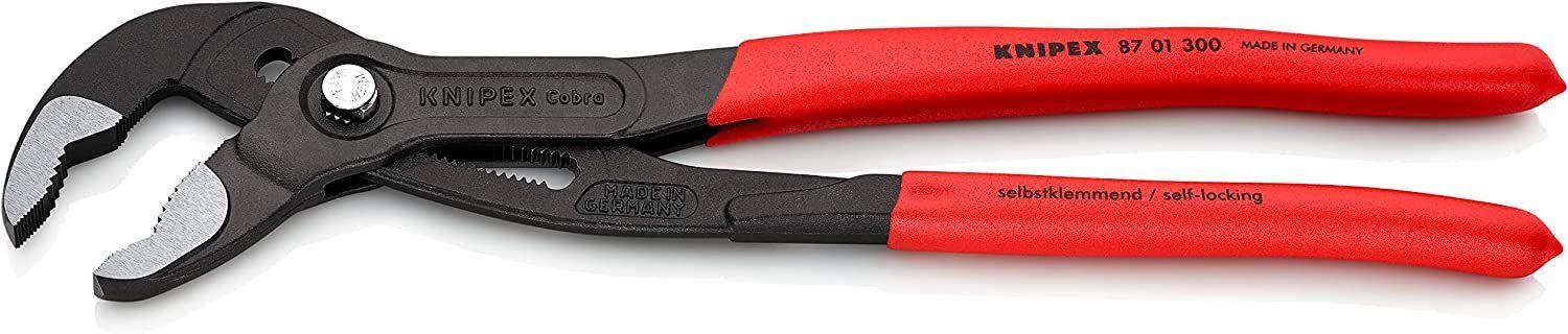 Knipex 87 01 300 12" Cobra Water Pump Pliers - Black/Red