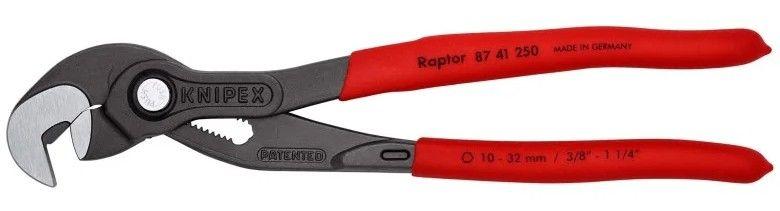 Knipex  87 41 250 10" Raptor Pliers - Black/Red - Premium