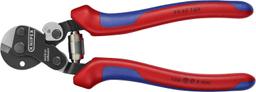 Knipex 95 62 160 6 1/4" Wire Rope Shears - Black/Red