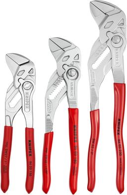 Knipex 9K 00 80 45 US 3 Pcs Pliers Wrench Set - Silver/Red