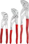 Knipex 9K 00 80 45 US 3 Pcs Pliers Wrench Set - Silver/Red