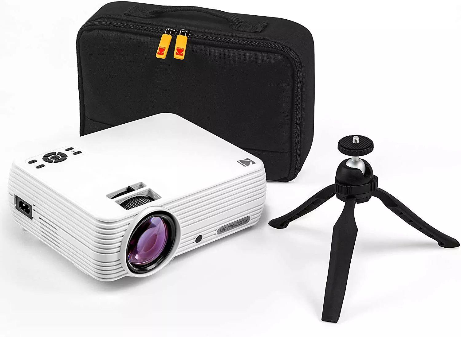 Kodak  FLIK X4 Home Projector with Tripod & Case - White - Excellent