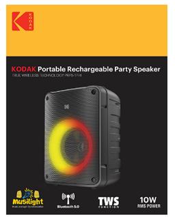 KODAK PRPS-1774 Subwoofer Mini Tower Party Speaker 4" - Black