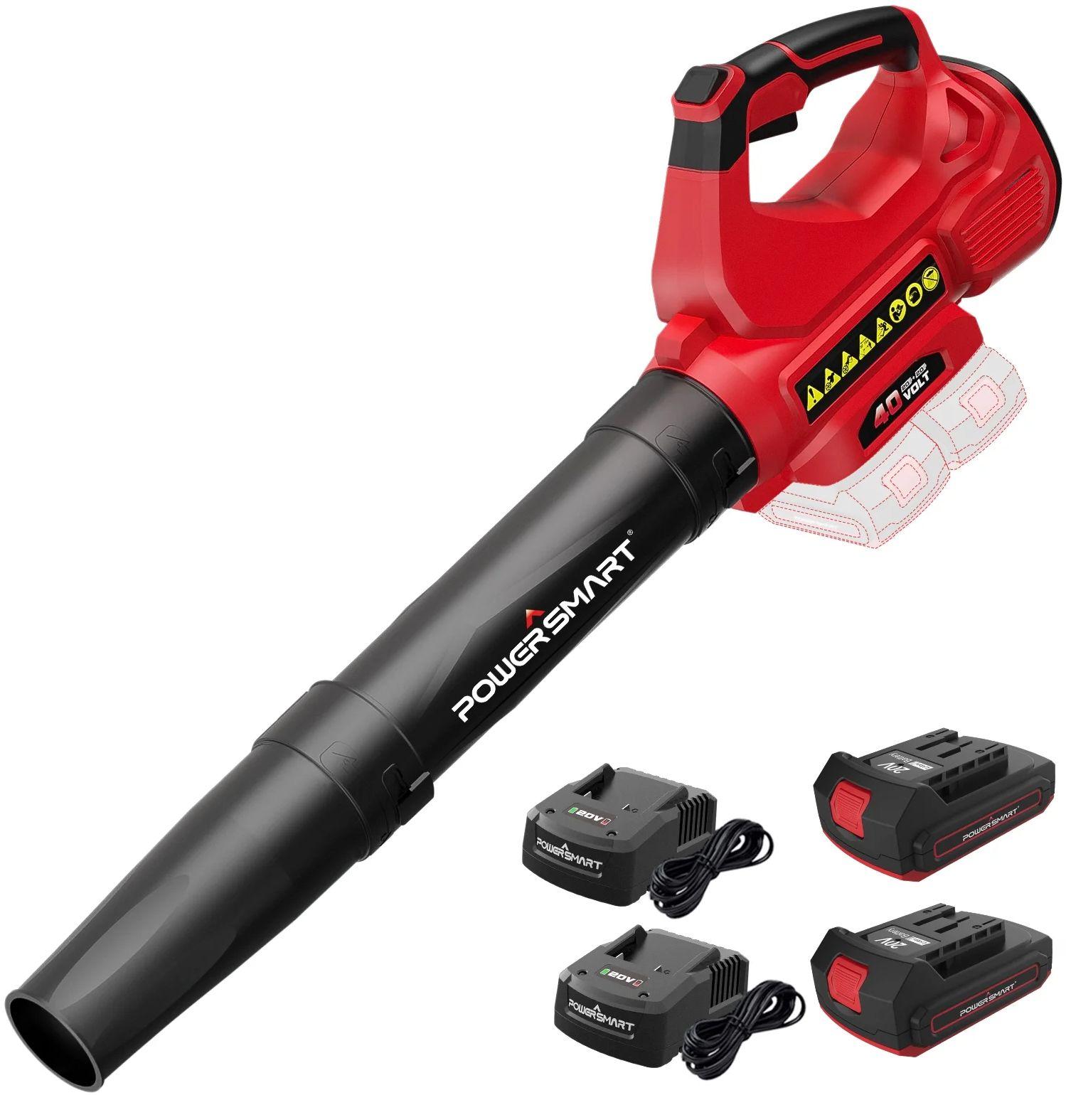 KongMad  Cordless Electric Leaf Blower CFJ10-MT - Red - Excellent