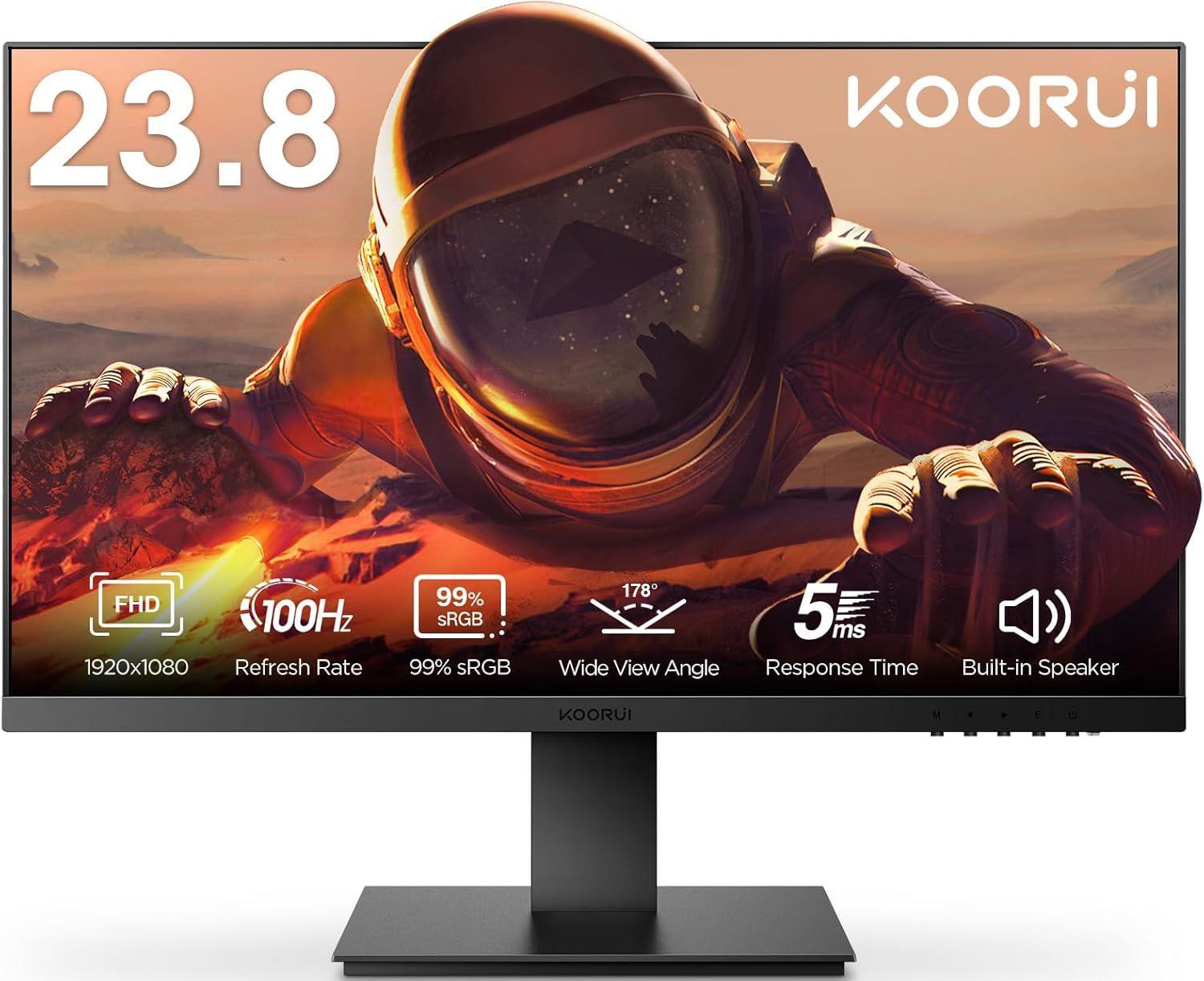 KOORUI  100Hz FHD Gaming Monitor 23.8" - Black - 23.8 Inch - Excellent