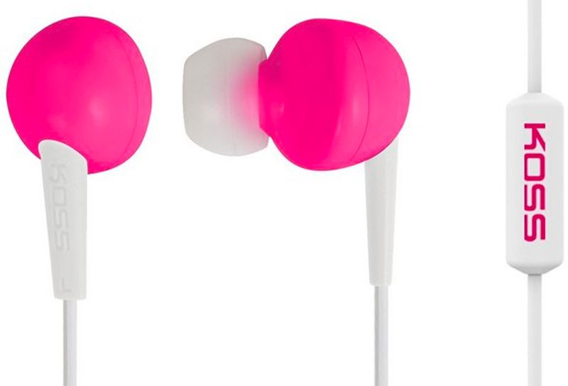 Koss KEB6IP Earbud In-Ear Bud - Pink