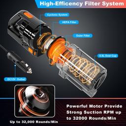 KOWASIS SV11 Car Vacuum Cleaner - Black