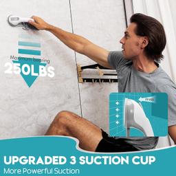 Kvant Grab Bars for Shower (2Pack) - White