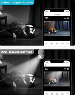 LaView Wireless Bulb Security Camera 360° LV-PWL2 - Black