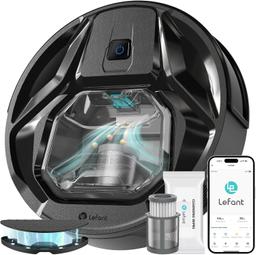 Lefant M320 Self-Charging Robot Vacuum Mop Combo - Black