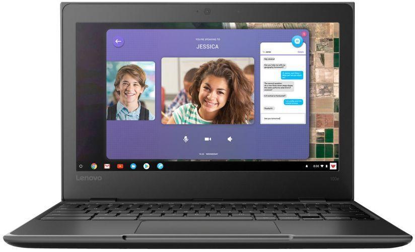 Lenovo 100e Chromebook (1st Gen) Laptop 11.6" - Intel Celeron N3450 1.10GHz - 32GB - Black - 4GB RAM - 11.6 Inch - Good
