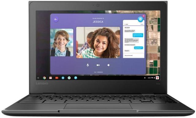 Lenovo 100e Chromebook (1st Gen) Laptop 11.6" Intel Celeron N3450 1.10GHz in Black in Good condition