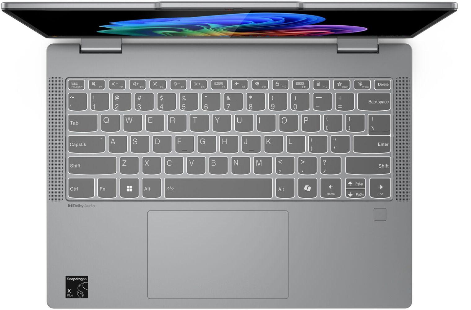 Lenovo Ideapad Slim 5 14Q8X9 2-in-1 Laptop 14" - Luna Grey - Snapdragon X Plus X1P42-100 3.2GHz - 16GB RAM - 1TB