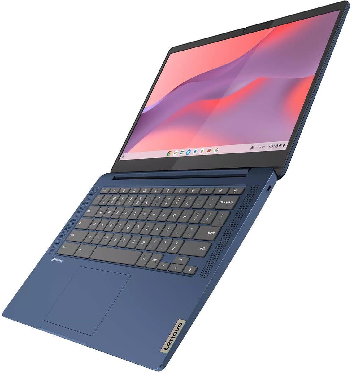 Lenovo IdeaPad Slim 3 Chrome 14M868 Laptop 14" - Abyss Blue - MediaTek Kompanio 520 2.0GHz - 4GB RAM - 64GB