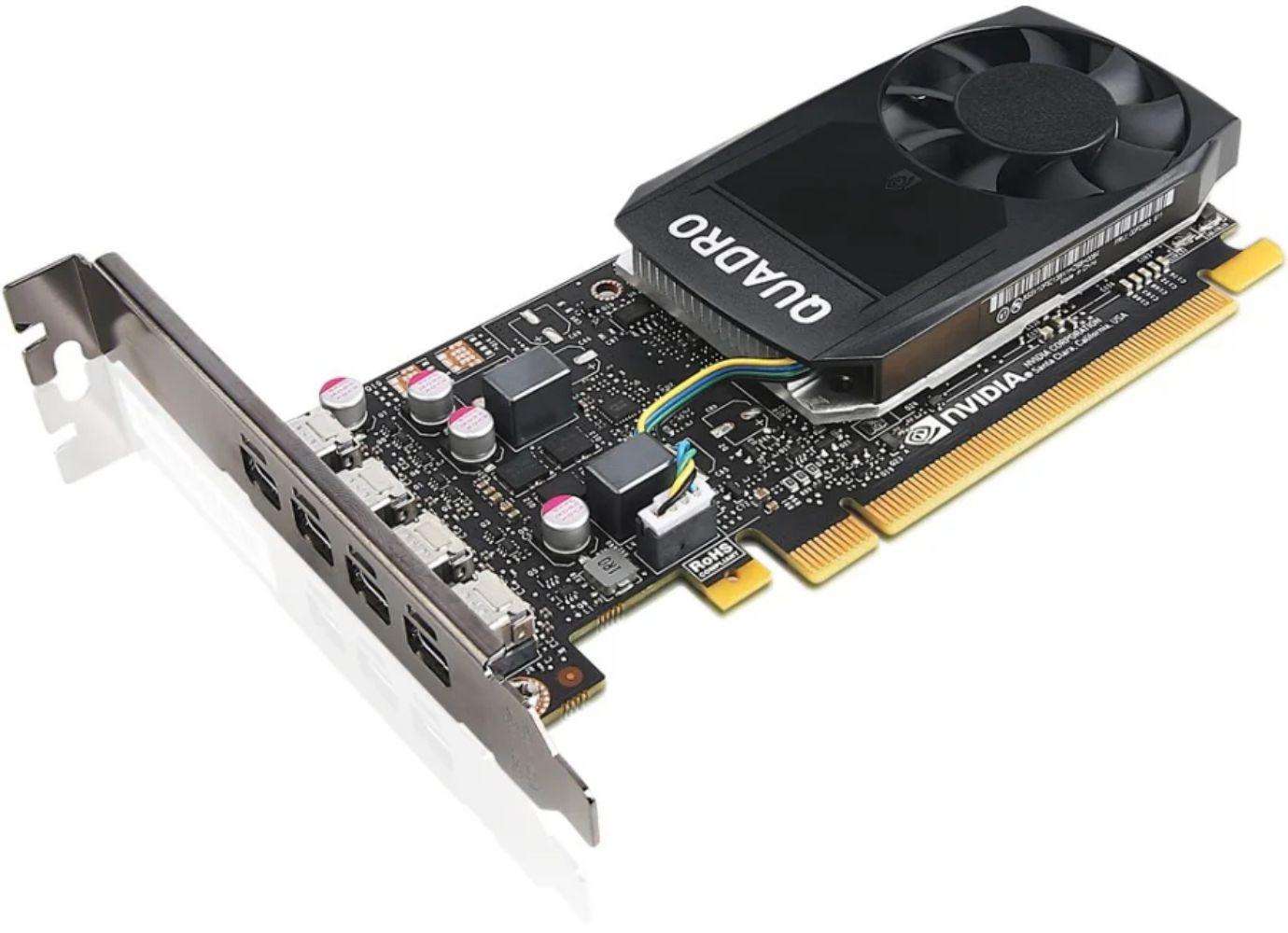 Lenovo  NVIDIA Quadro P1000 Graphics Card 4GB GDDR5 - Black - Acceptable