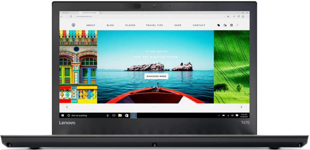 Lenovo ThinkPad T470 Laptop 14" - Intel Core i5-6300U 2.4GHz - 256GB - Black - 8GB RAM - 14 Inch - Acceptable