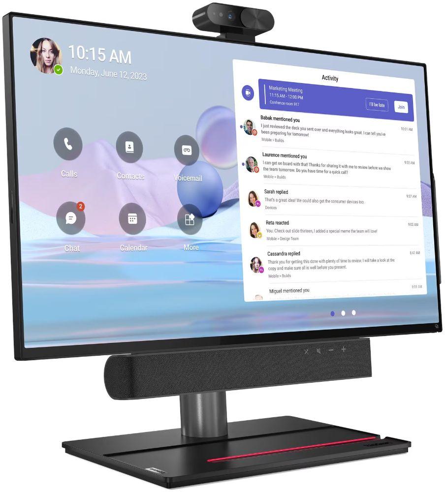 Lenovo ThinkSmart View Plus AIO Desktop PC - Qualcomm QCS8250 Kryo Gold 2.85GHz - 128GB - Black - 8GB RAM - 27 Inch