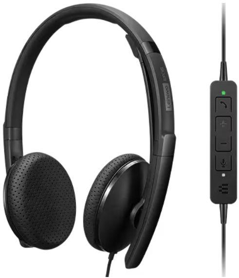 Lenovo  Wired VoIP Headset (UC) - Black - Excellent
