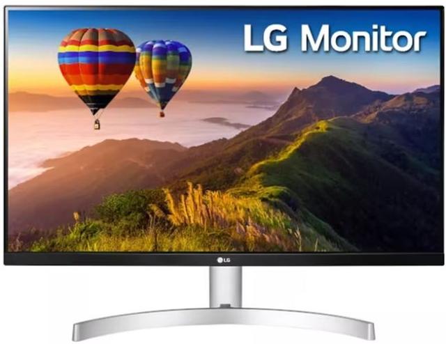 LG 27MN60T-W 27" FHD IPS 3-Side Borderless Monitor in White in Premium condition