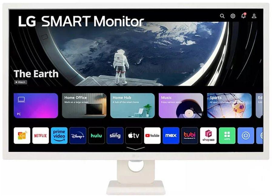 LG  32SR53FS-W MyView Smart Monitor 32"  - White - 32 Inch - Excellent