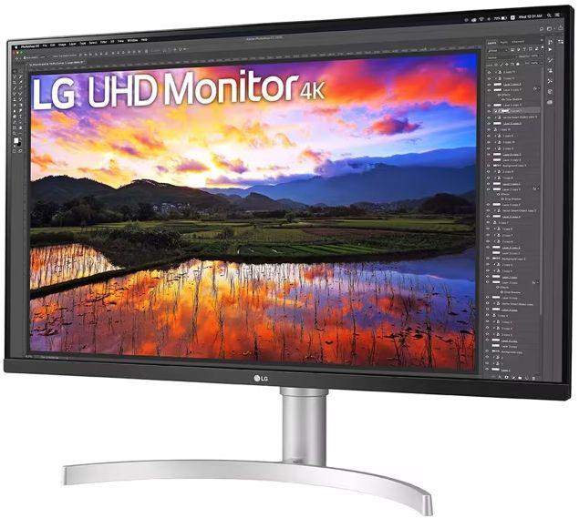 LG 32UN650K IPS UHD 4K Monitor 32" - White - 32 Inch