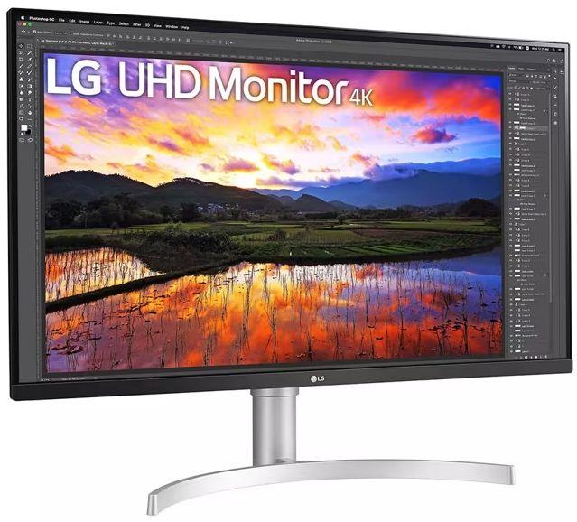 LG 32UN650K IPS UHD 4K Monitor 32" - White - 32 Inch