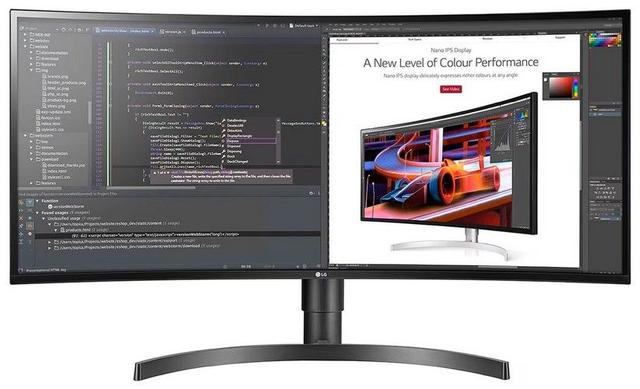 LG 34WL85C-B 34" UltraWide™ QHD IPS Curved Monitor in Black