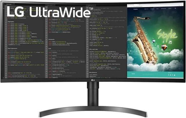 LG 35WN65C-B 35" Curved UltraWide QHD HDR Monitor in Black