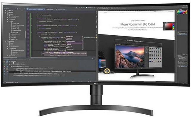 LG 34WL75C-B 34" UltraWide QHD Curved IPS Monitor in Black