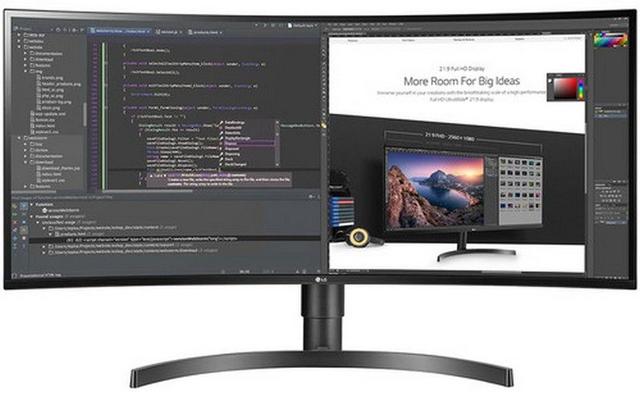 LG 34WL75C-B 34" UltraWide QHD Curved IPS Monitor in Black in Excellent condition